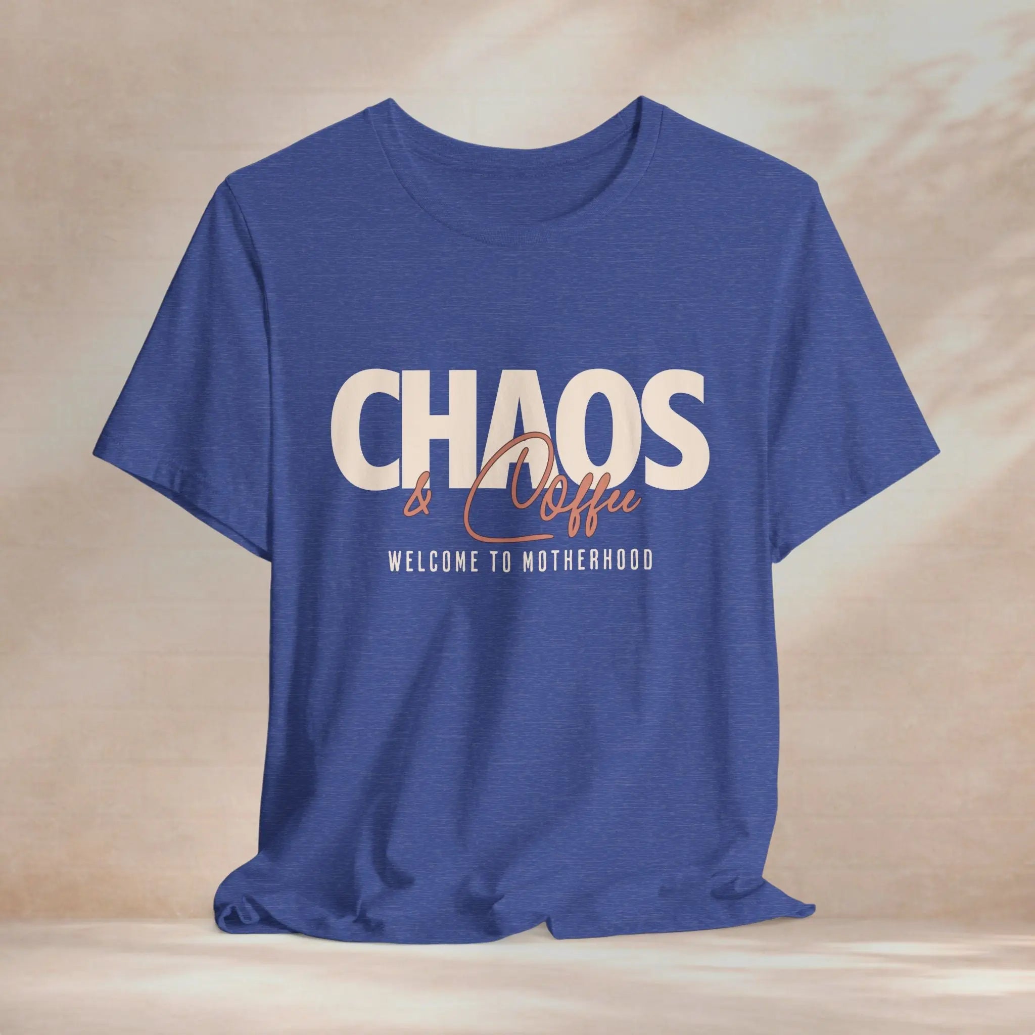 Chaos & Coffee Tee — 'Welcome to Motherhood' Graphic Shirt Printify