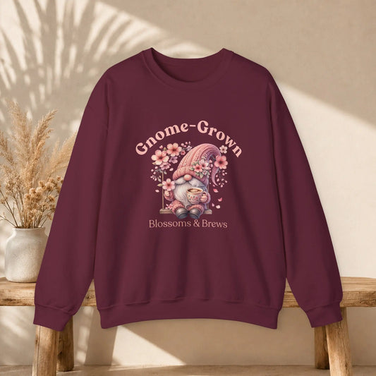 Gnome-Grown Blossoms & Brews Sweatshirt Printify