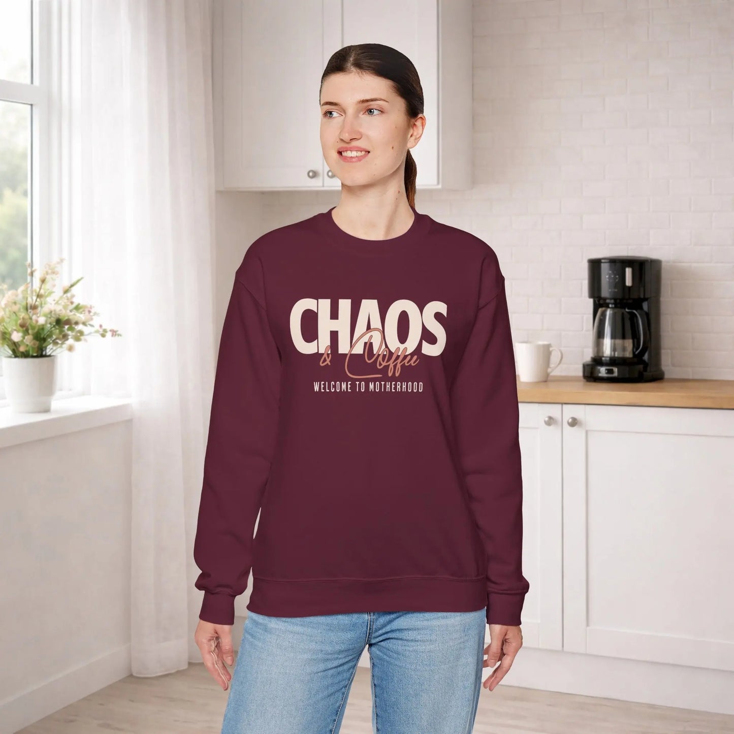 Chaos & Coffee Sweatshirt Printify