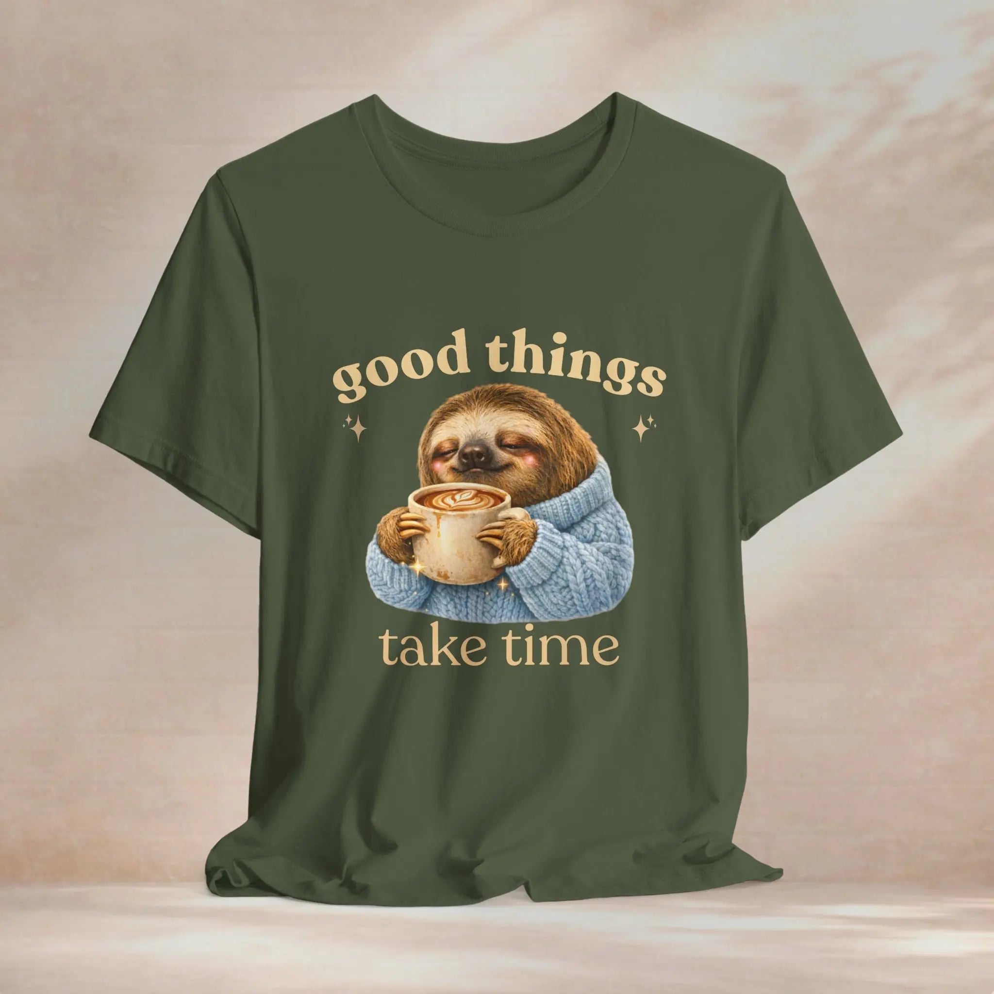 Good Things Take Time Sloth Tee - Boldly Bitter Company