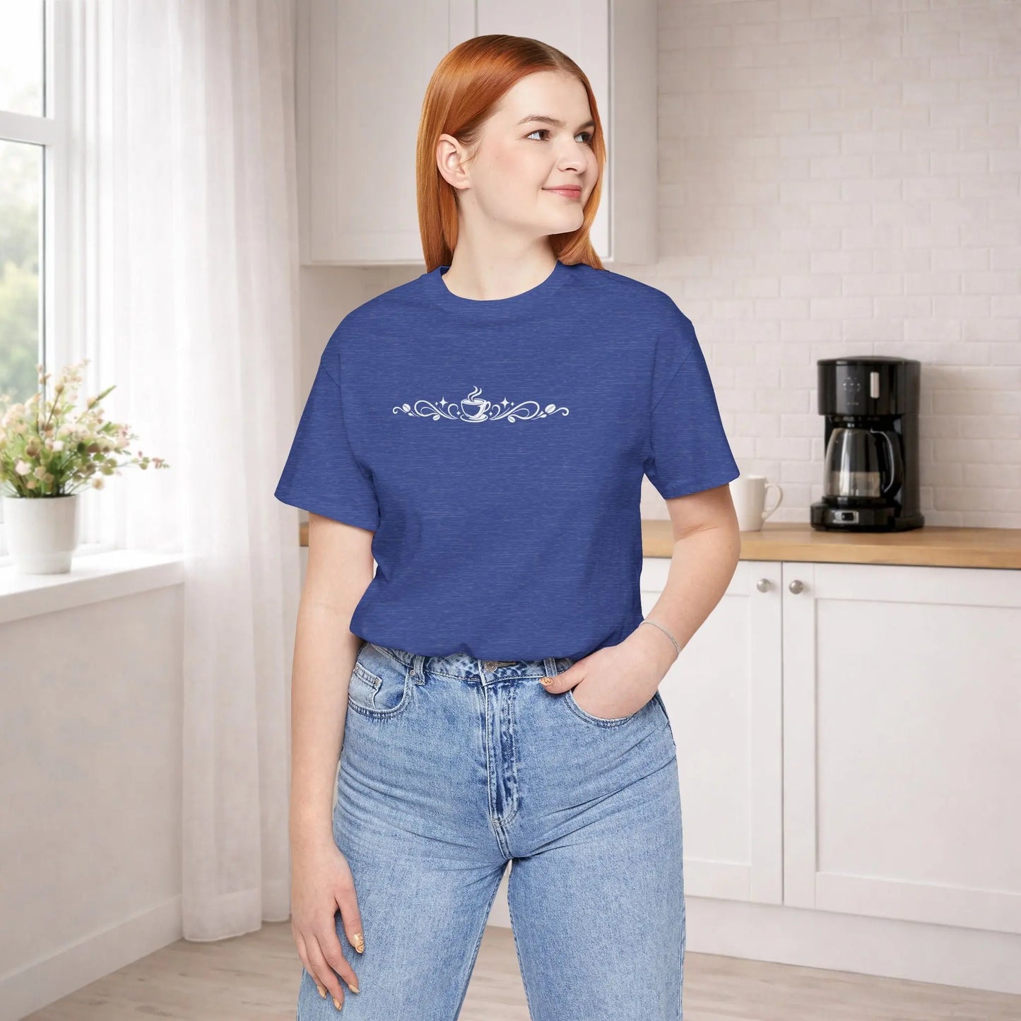 Coffee Filigree Tee Printify