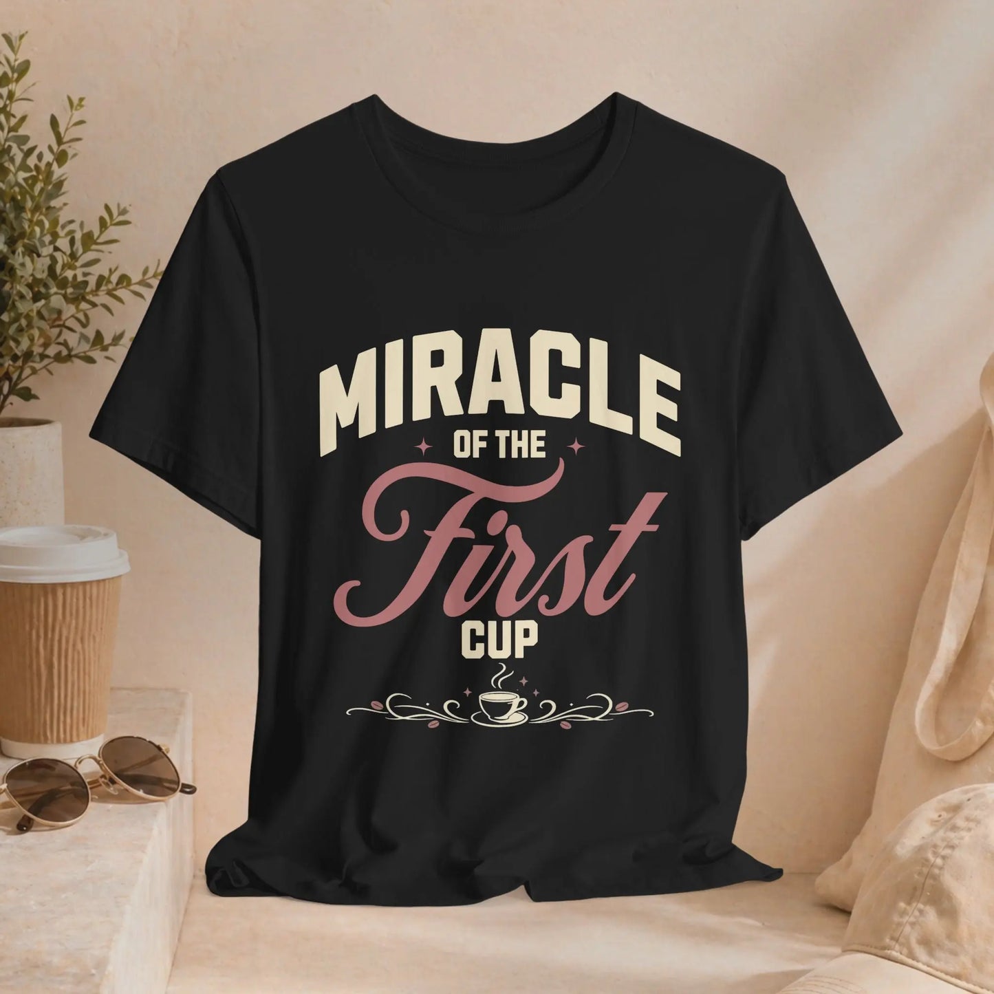 Miracle of First Cup T-Shirt Printify