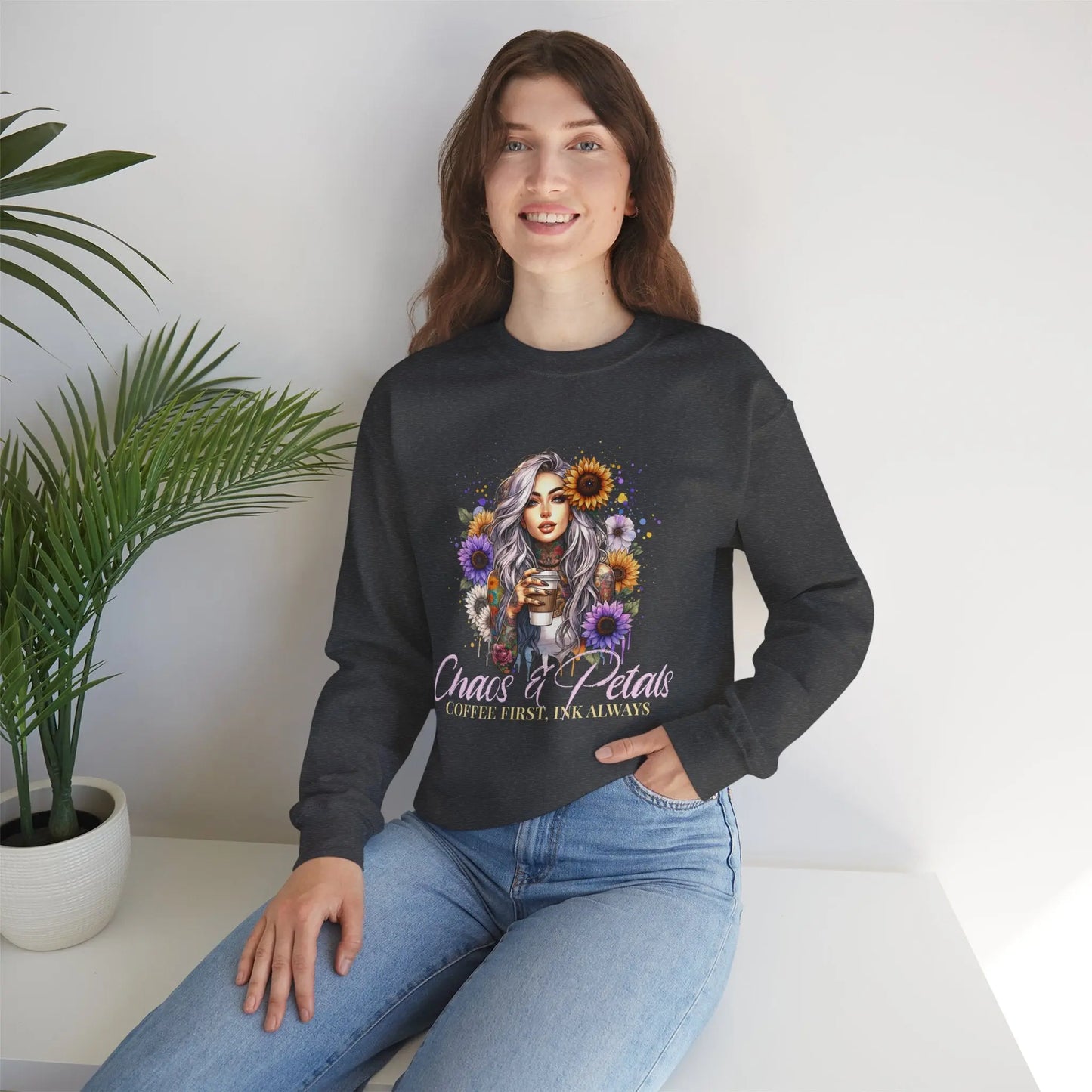 Chaos & Petals Sweatshirt Printify