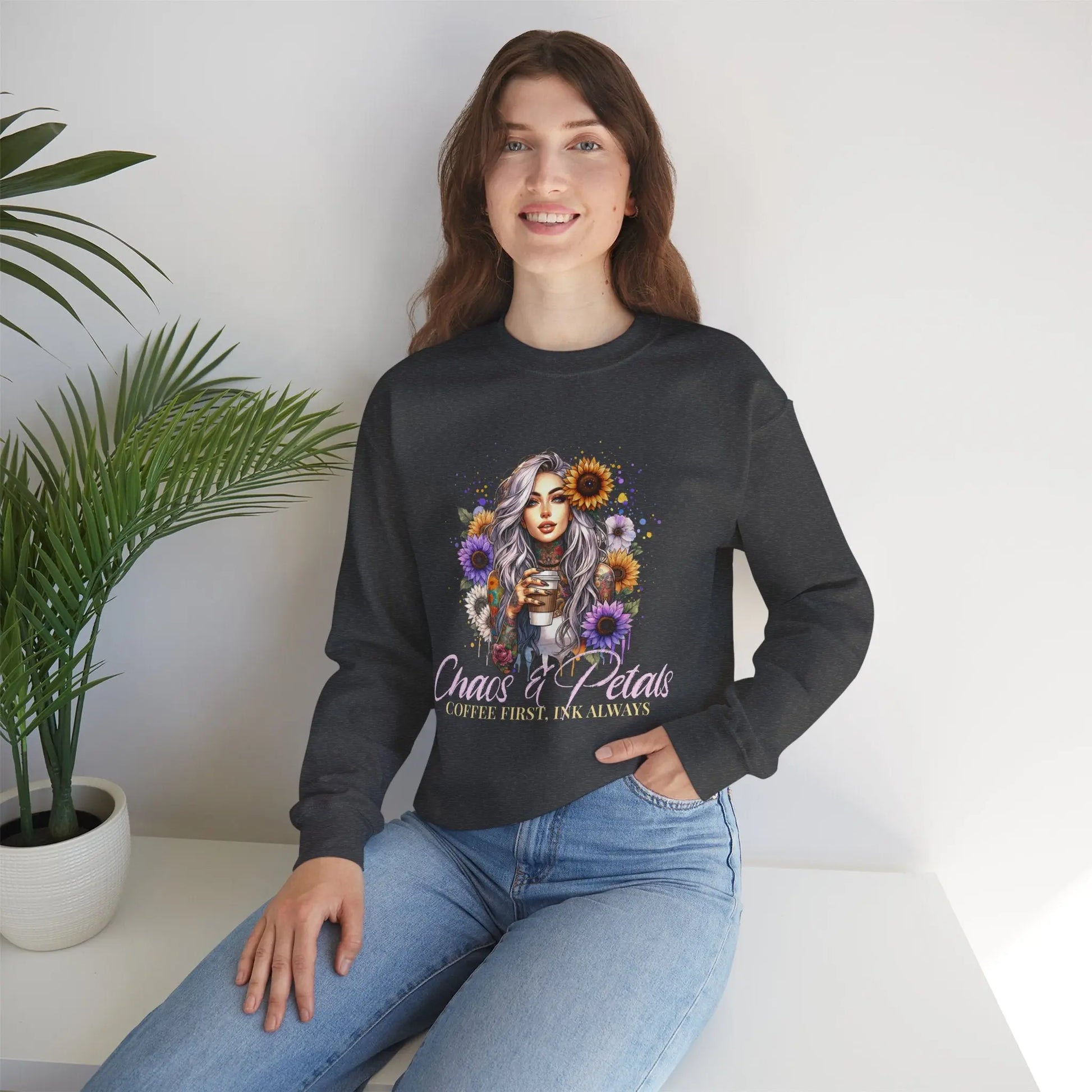 Chaos & Petals Sweatshirt Printify