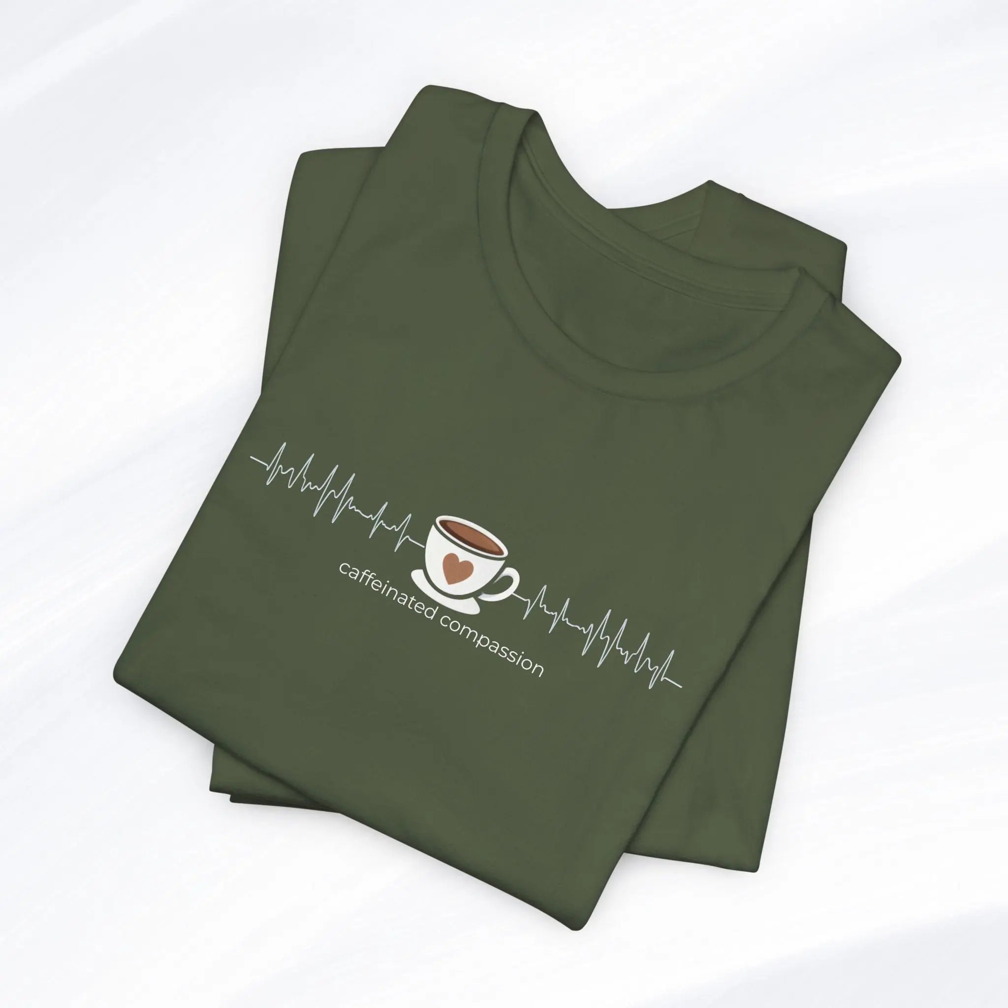 Caffeinated Compassion Tee Printify