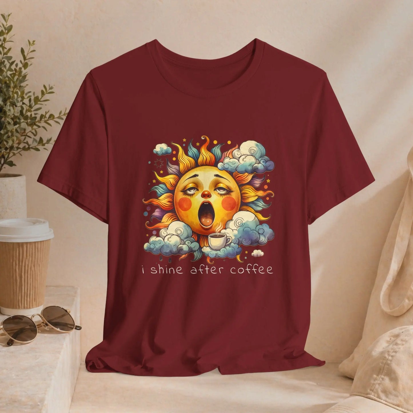 Shine After Coffee T-Shirt Printify