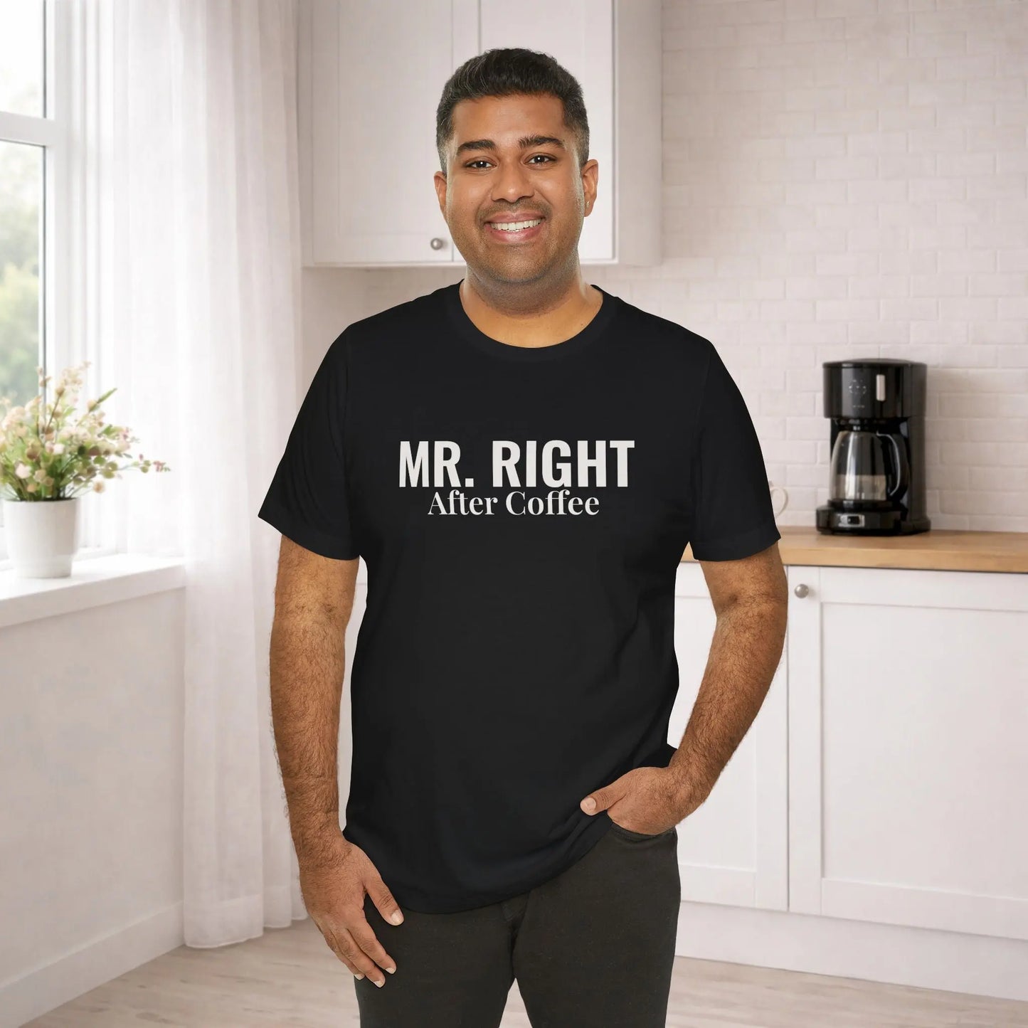 Mr. Right After Coffee Tee - Boldly Bitter Company