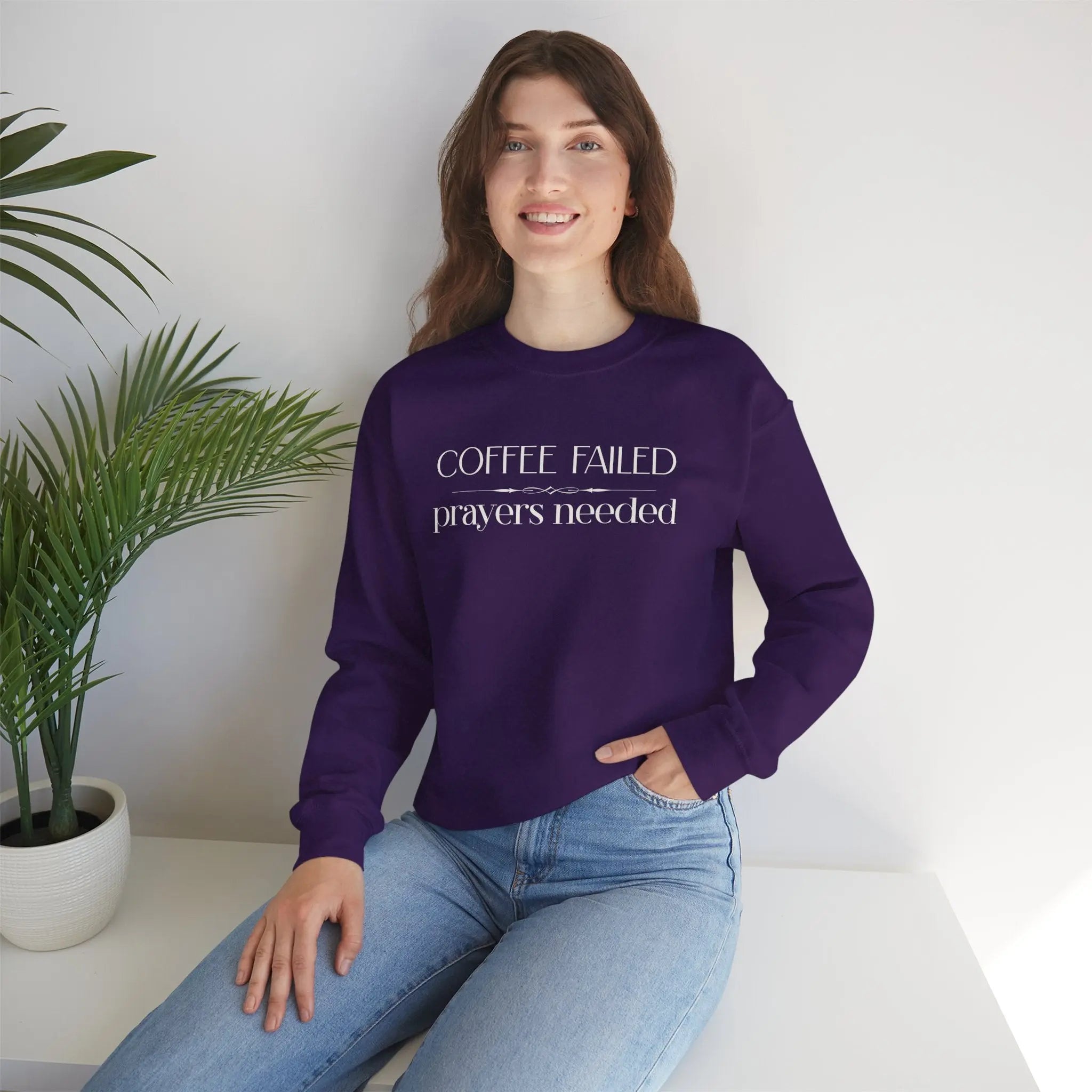 Coffee Failed Sweatshirt Printify
