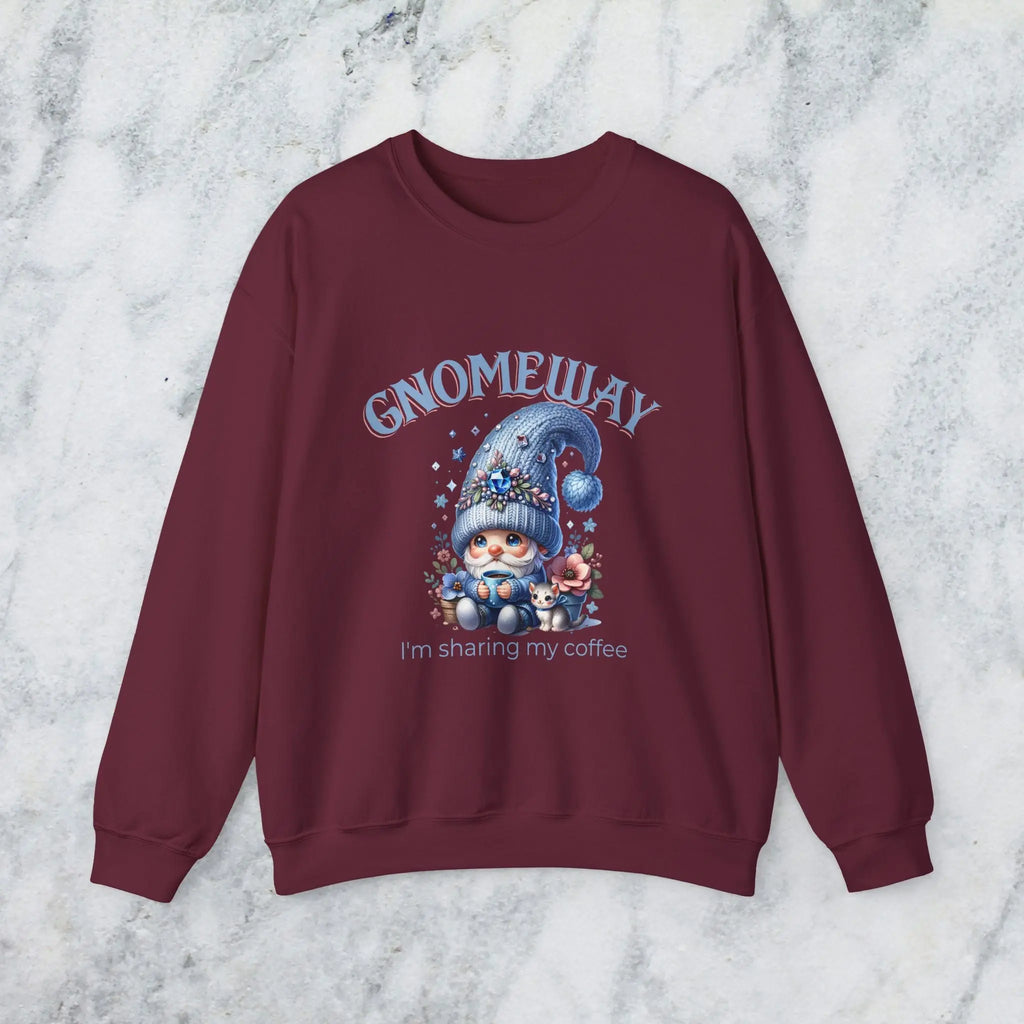 Gnomeway Sweatshirt - I'm Not Sharing My Coffee, Cozy Crewneck, Gift for Coffee Lovers, Casual Pullover, Fall and Winter Fashion Printify