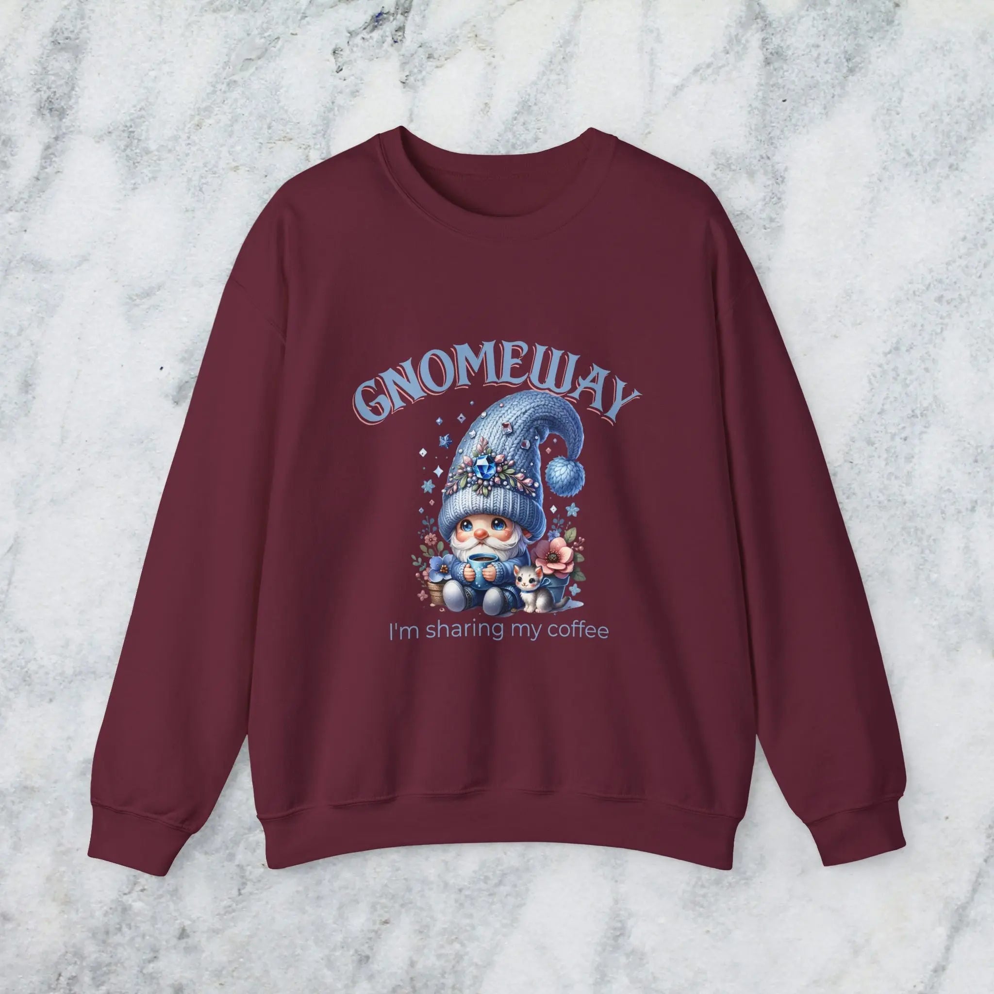 Gnomeway Sweatshirt - I'm Not Sharing My Coffee, Cozy Crewneck, Gift for Coffee Lovers, Casual Pullover, Fall and Winter Fashion Printify