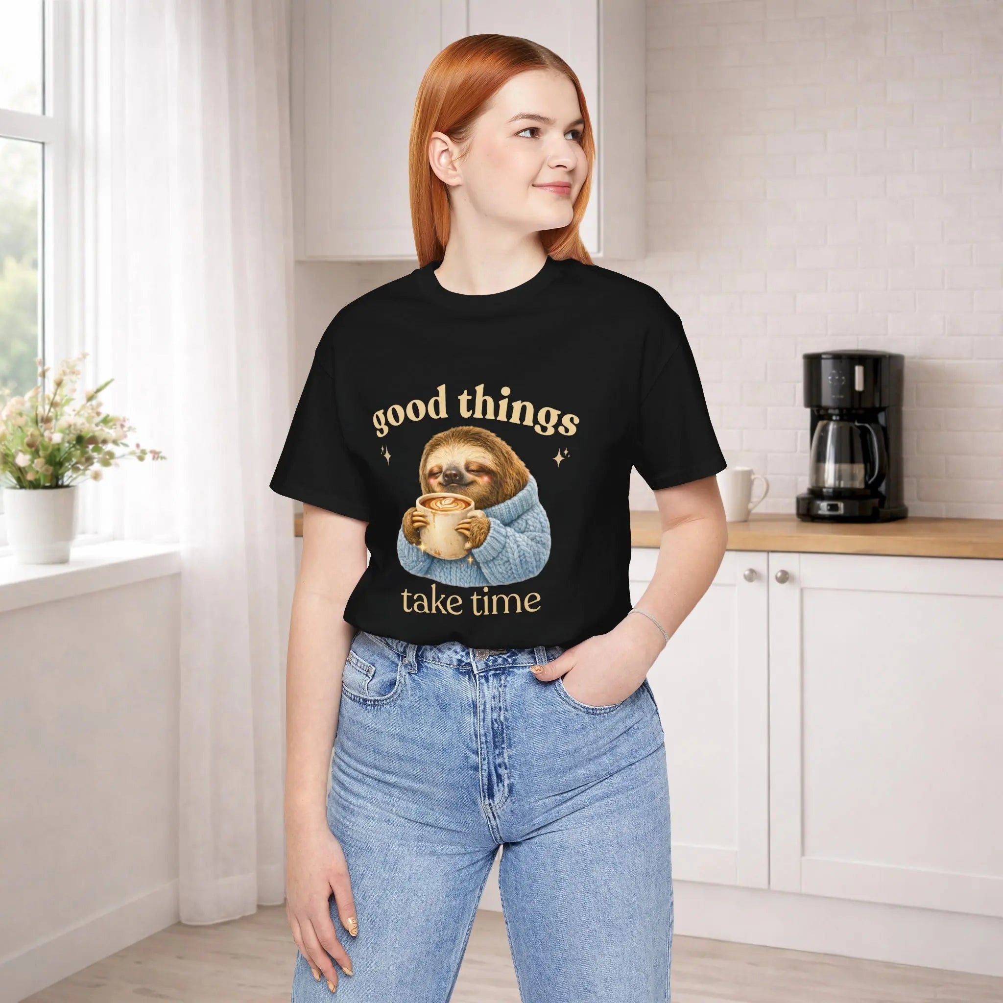 Good Things Take Time Sloth Tee - Boldly Bitter Company