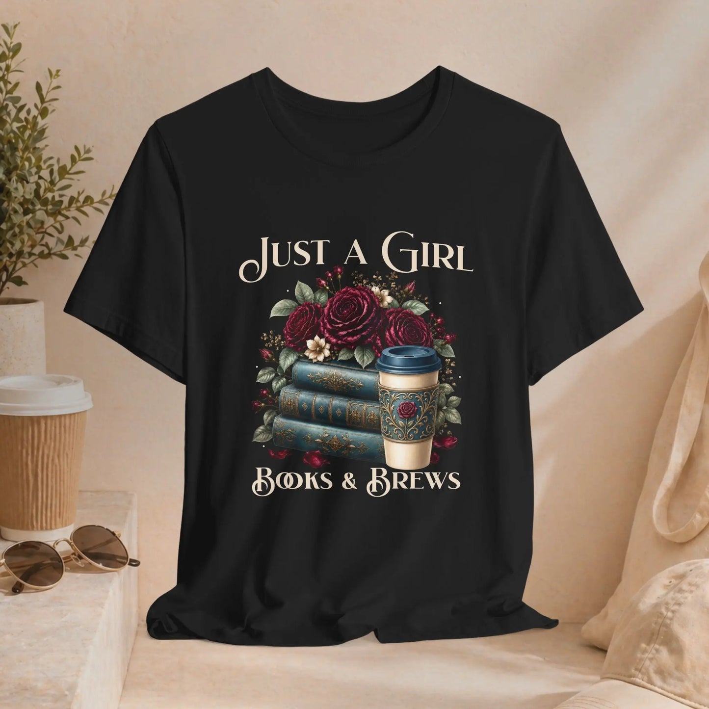 Books & Brews T-Shirt Printify