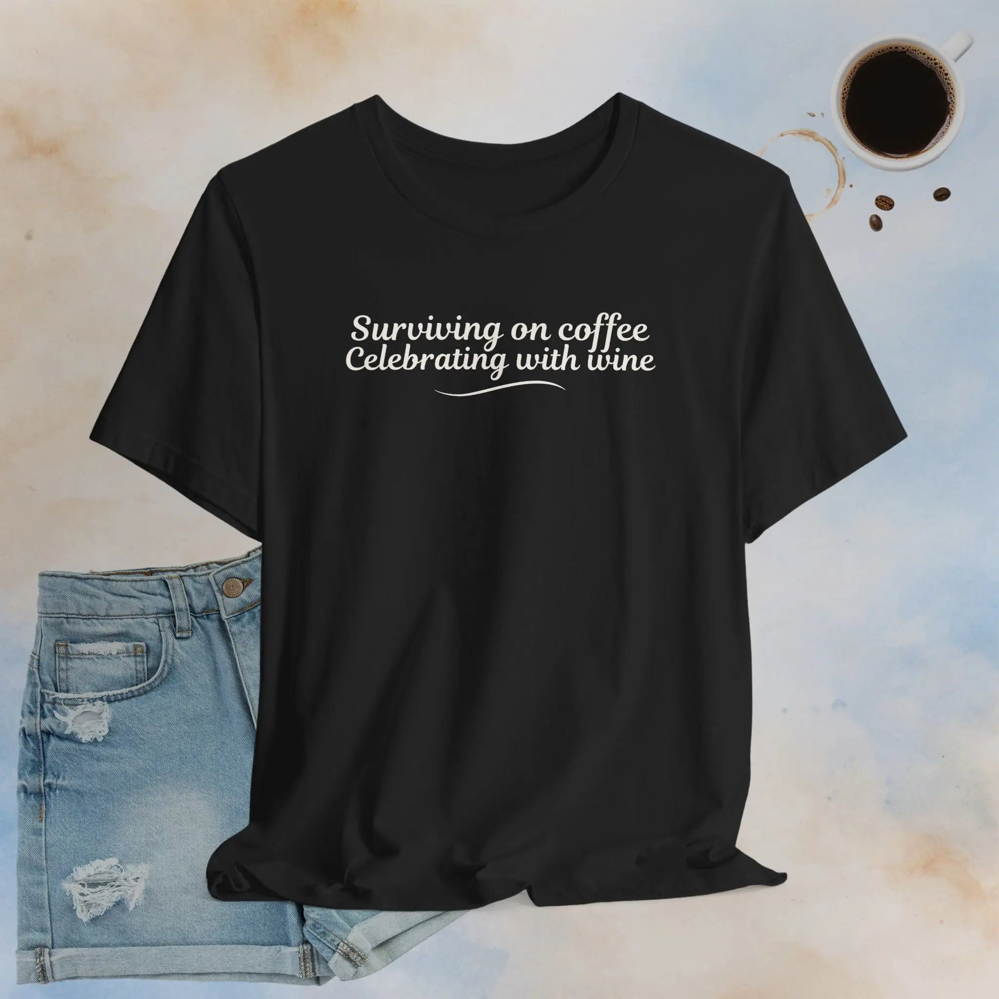 Celebrating with Wine T-Shirt Printify