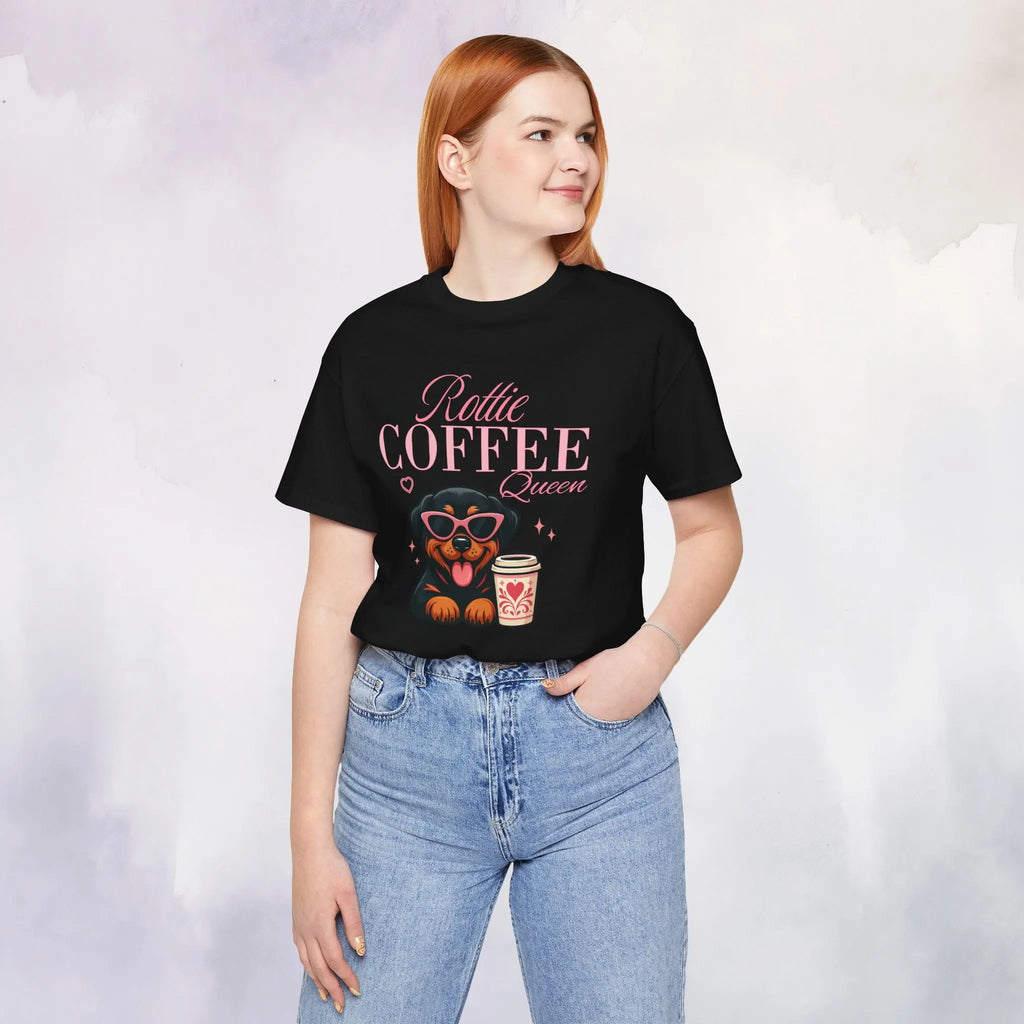 Rottie Coffee Queen Tee Printify
