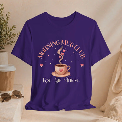 Morning Mug Club Tee — “Rise • Sip • Thrive” - Boldly Bitter Company