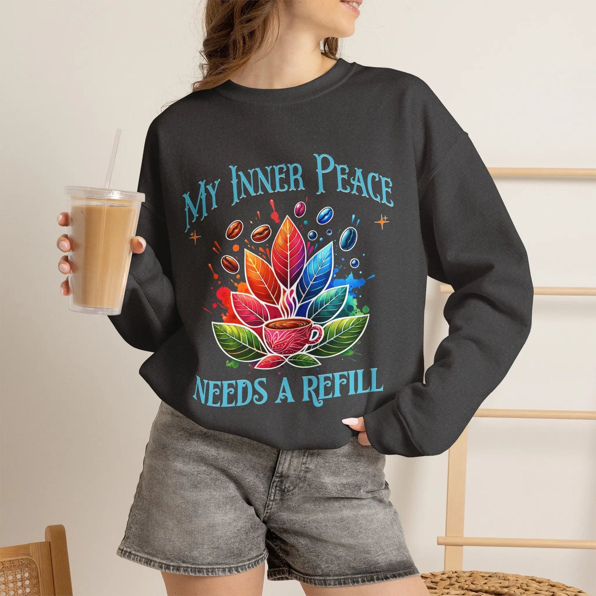 My Inner Peace Coffee Sweatshirt Printify