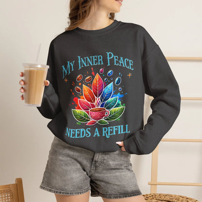My Inner Peace Coffee Sweatshirt Printify
