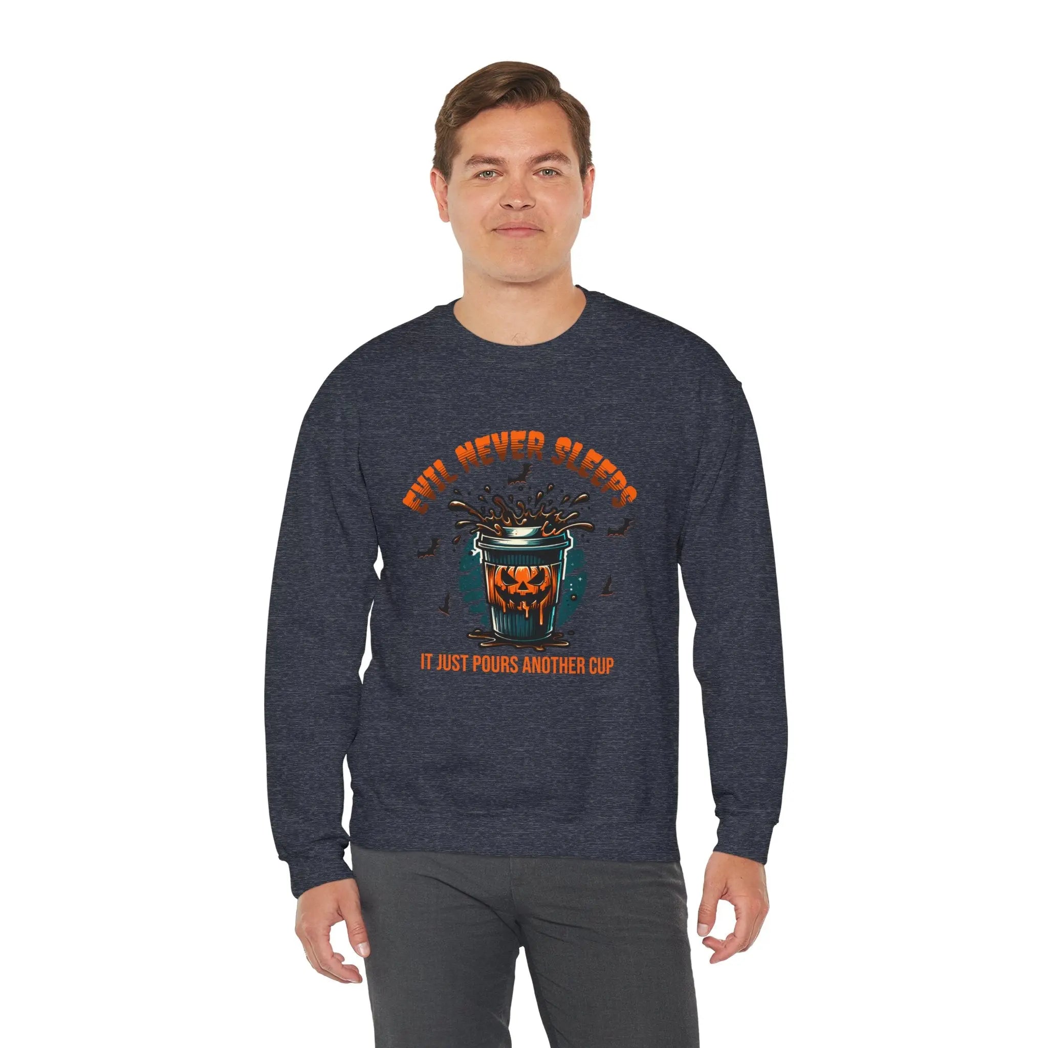 Evil Never Sleeps Sweatshirt Printify
