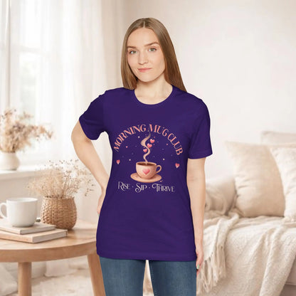 Morning Mug Club Tee — “Rise • Sip • Thrive” - Boldly Bitter Company
