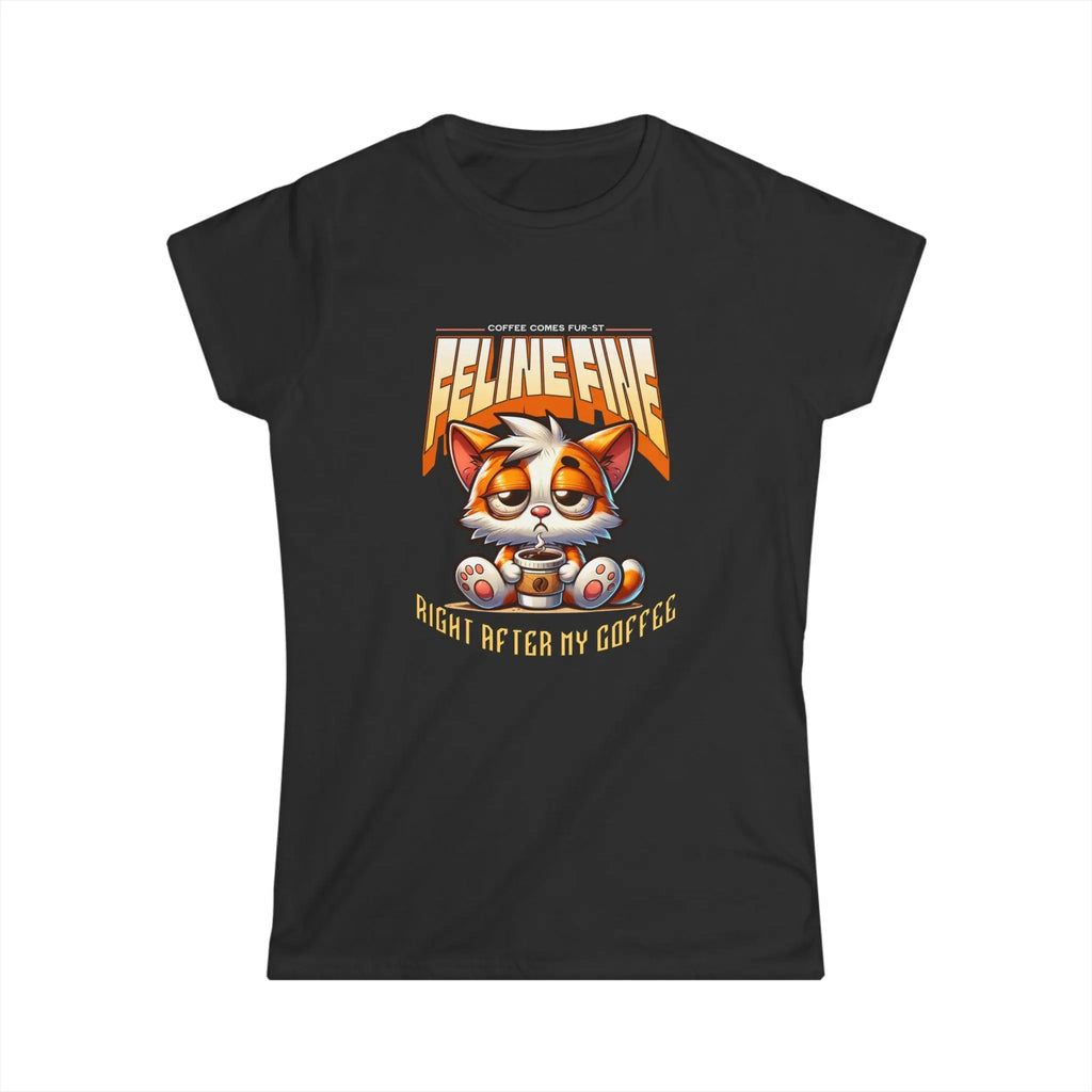 I'm Feline Fine Tshirt - After This Coffee Printify