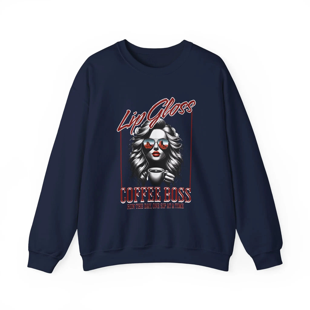Lip Gloss Coffee Boss Sweatshirt Printify