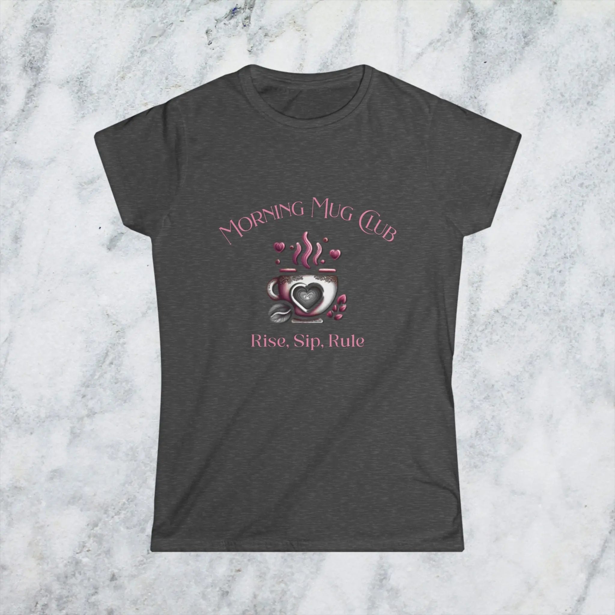 Rise Sip Rule T-shirt- Morning Mug Club Collection - Boho Morning Mug Club T-Shirt Printify