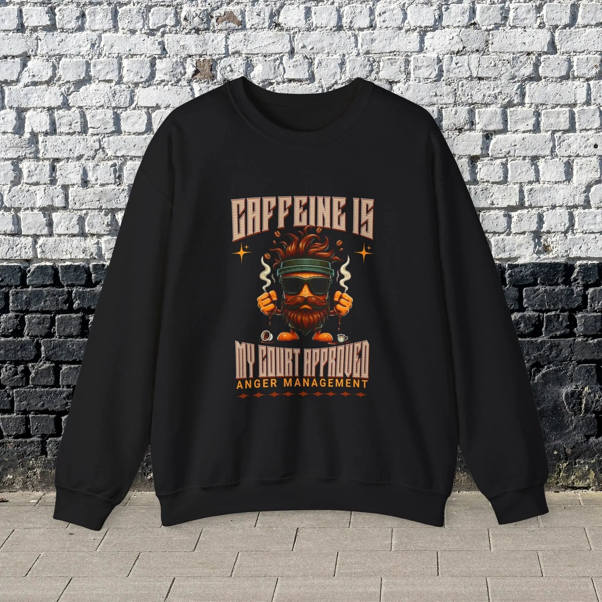 Anger Management Sweatshirt - Funny Coffee Togo Cup Perfect Gifts For Him Printify