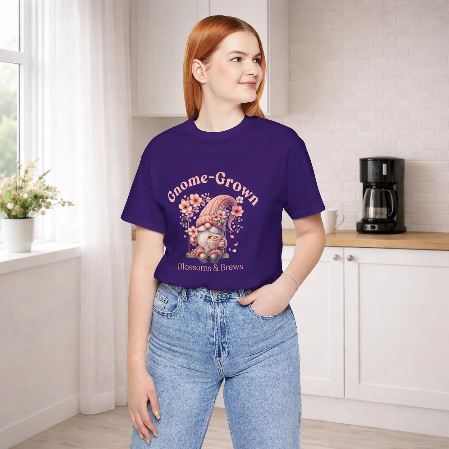 Gnome Grown Floral Tee — Blossoms & Brews - Boldly Bitter Company