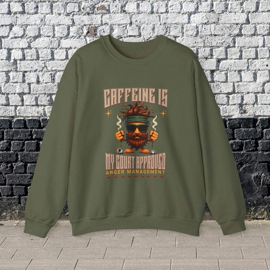 Anger Management Sweatshirt - Funny Coffee Togo Cup Perfect Gifts For Him Printify