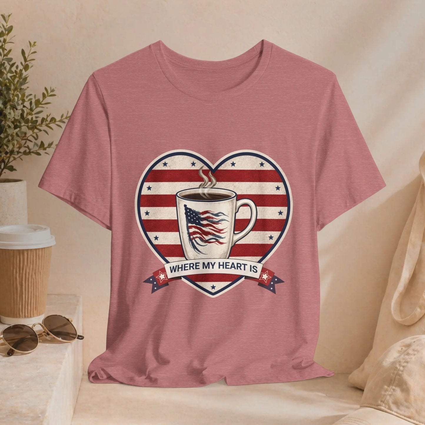 Where My Heart Is Coffee Tee Printify