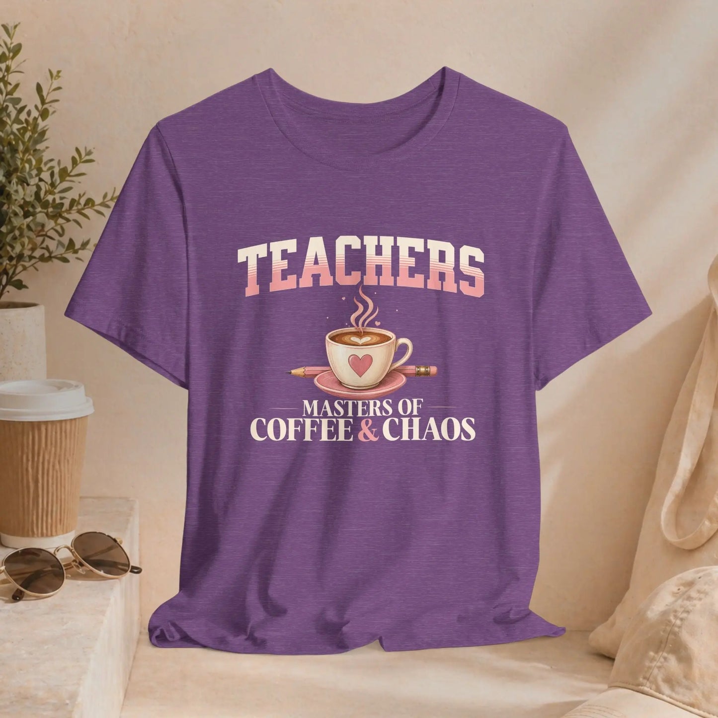 Teachers "Masters of Coffee & Chaos" Tee Printify