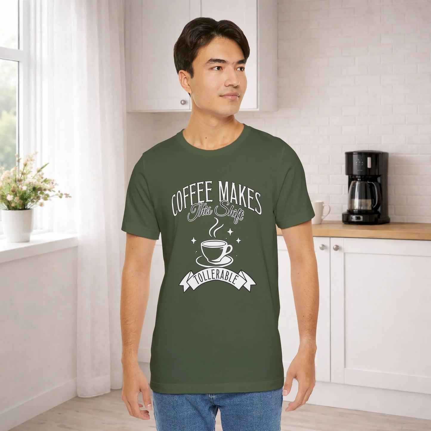 Coffee Makes This Shift Tolerable T‑Shirt Printify