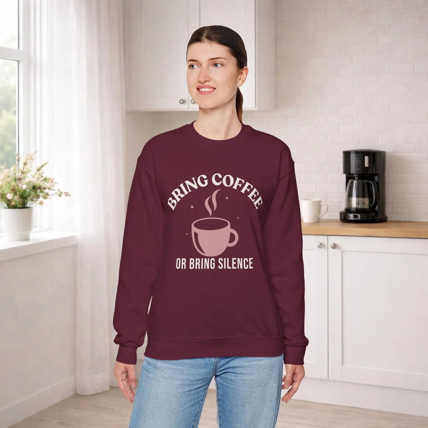 Bring Coffee or Silence Sweatshirt Printify