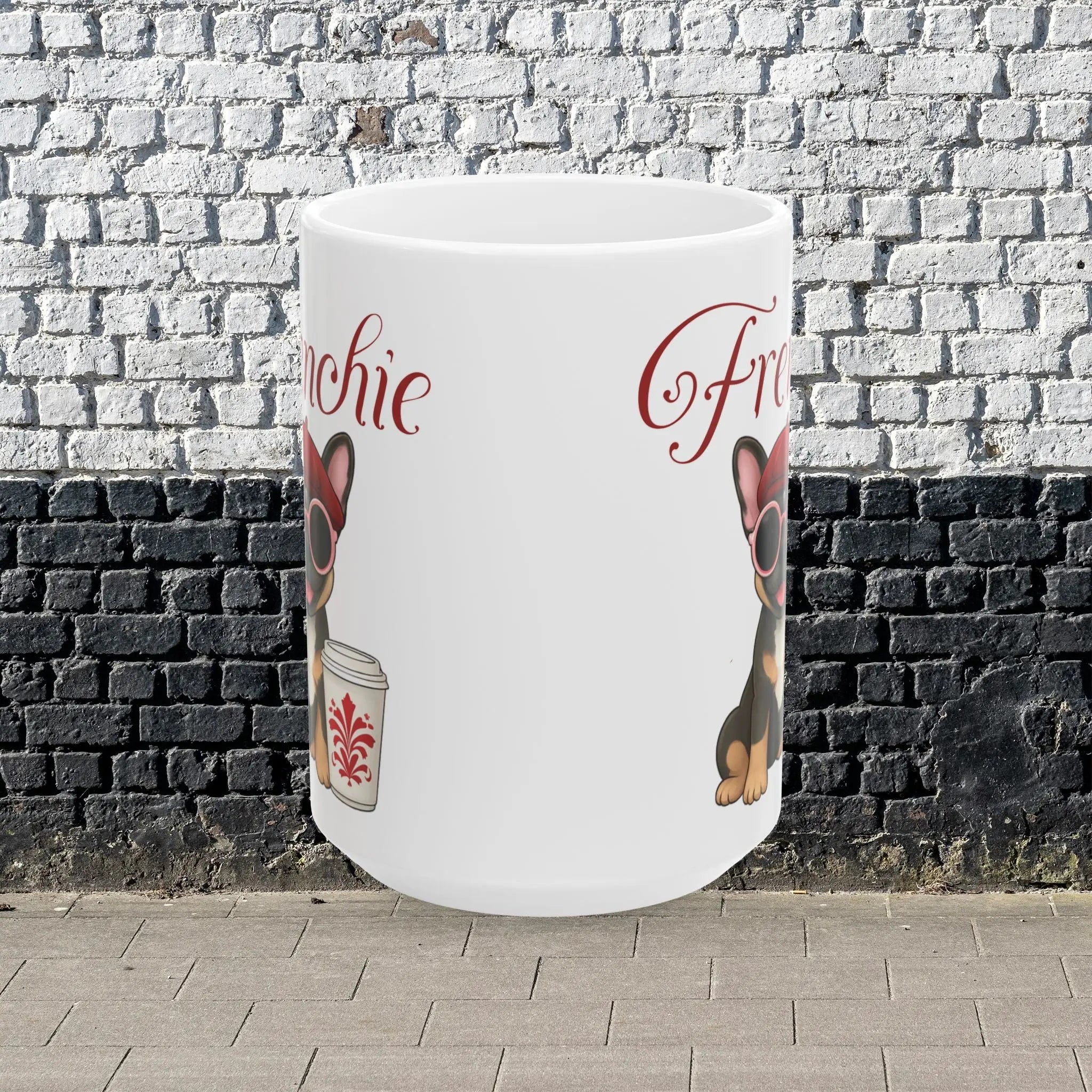 Frenchie Dog Coffee Mug – Cute French Bulldog Ceramic Mug (15oz) Printify