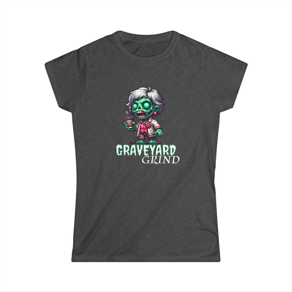 Graveyard Grind Tshirt - Funny Zombie Coffee t-shirt Printify