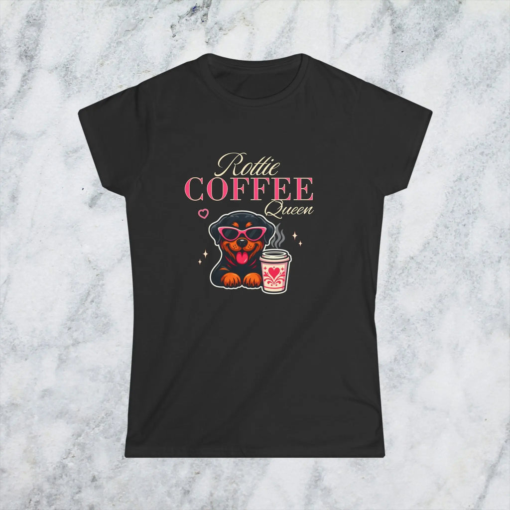 Rottie Coffee Queen Tee Printify