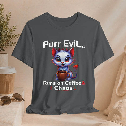 Purr Evil Cat Tee Printify