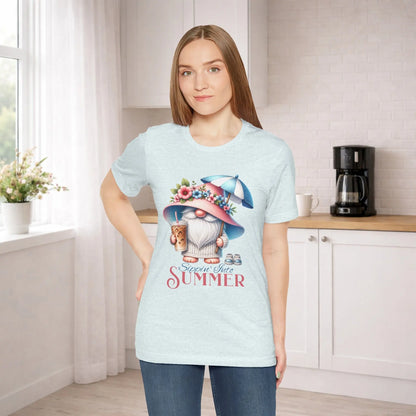 Sippin Into Summer Gnome T-Shirt Printify