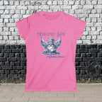 Heavenly Sips Tee, Cute Women's T-Shirt with gnome kisses, Funny Coffee Lovers Gift, Casual Everyday Wear, Cozy Winter Style, Birthday Present - Boldly Bitter Company