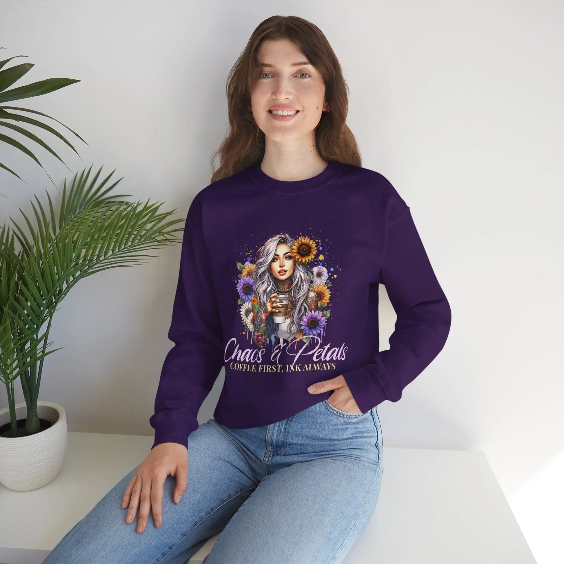 Chaos & Petals Sweatshirt Printify