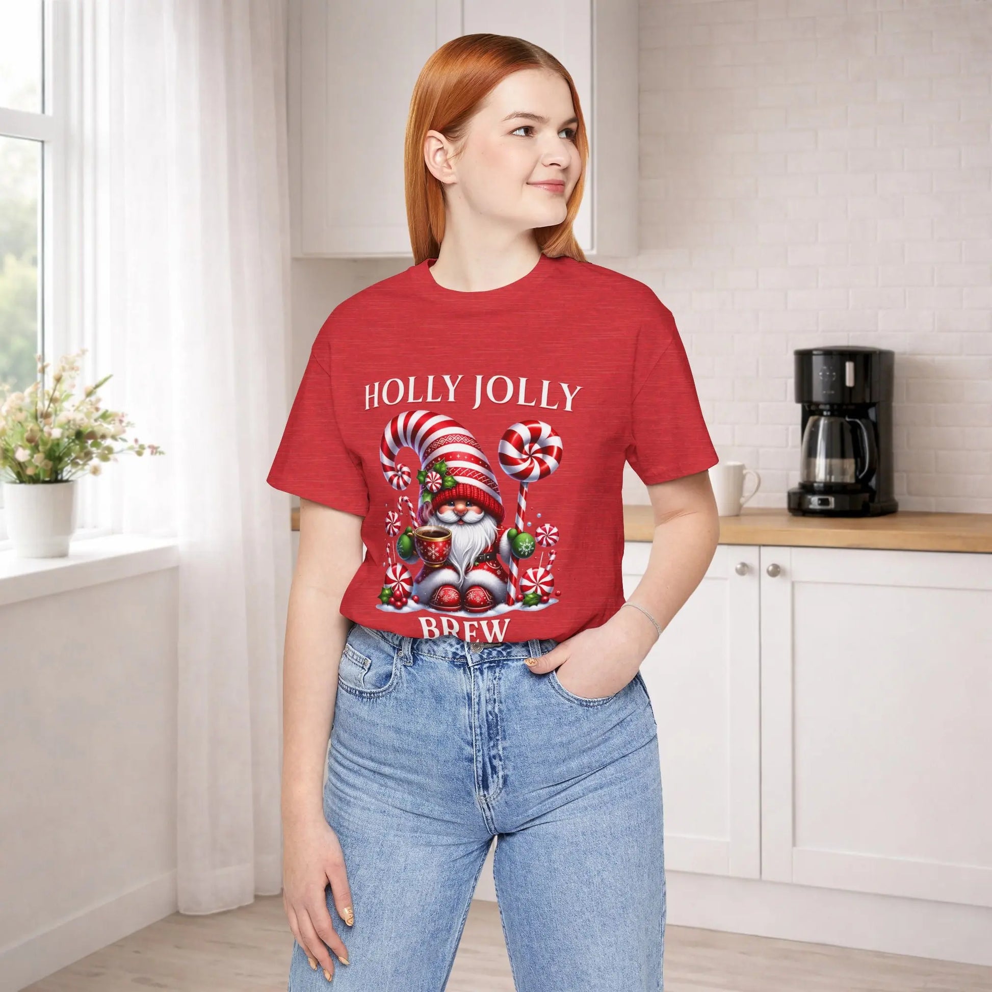 Holly Jolly Brew Christmas Tee Printify