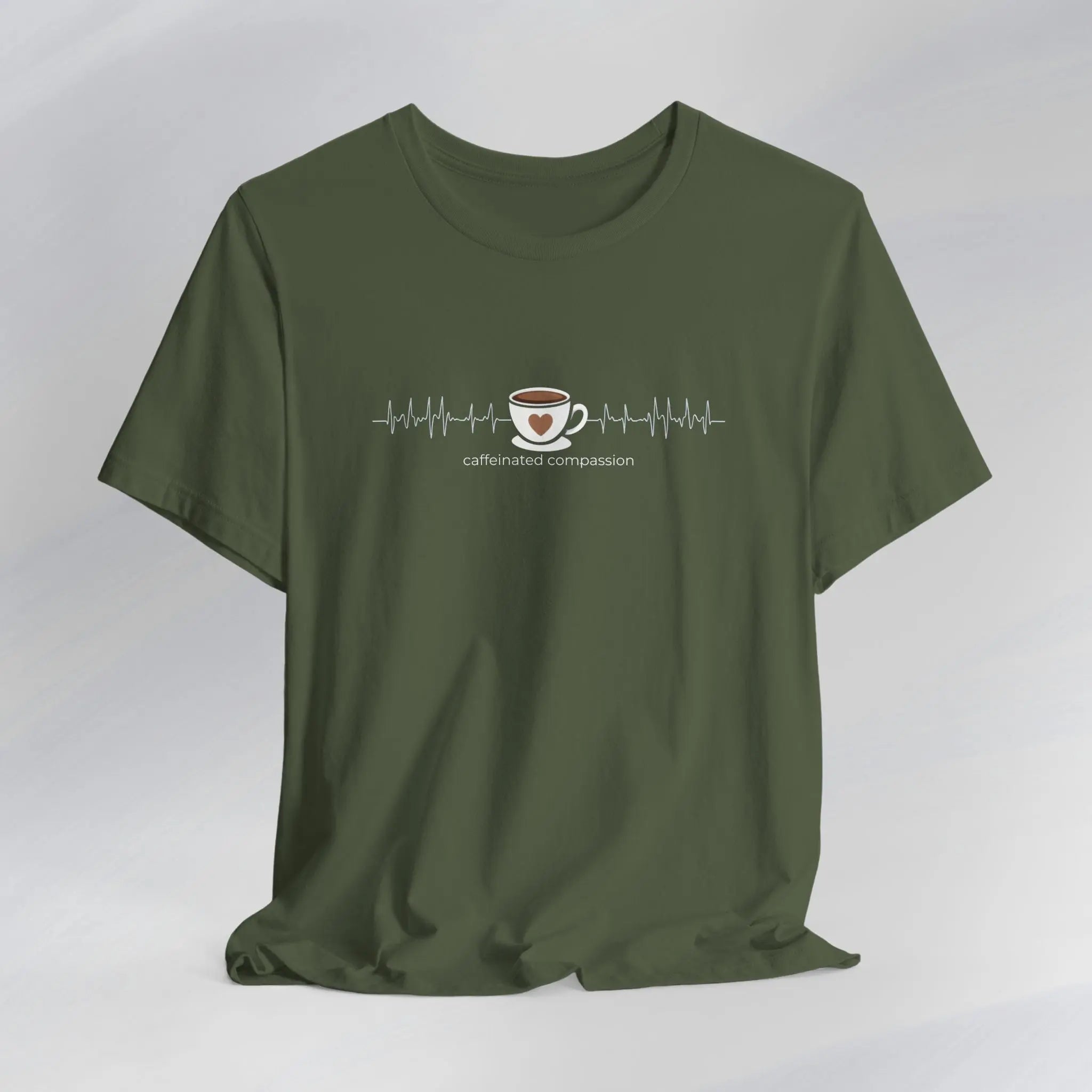 Caffeinated Compassion Tee Printify