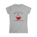 Bring Coffee Tshirt - Bring Coffee or Bring Silence decorative coffee tee Printify