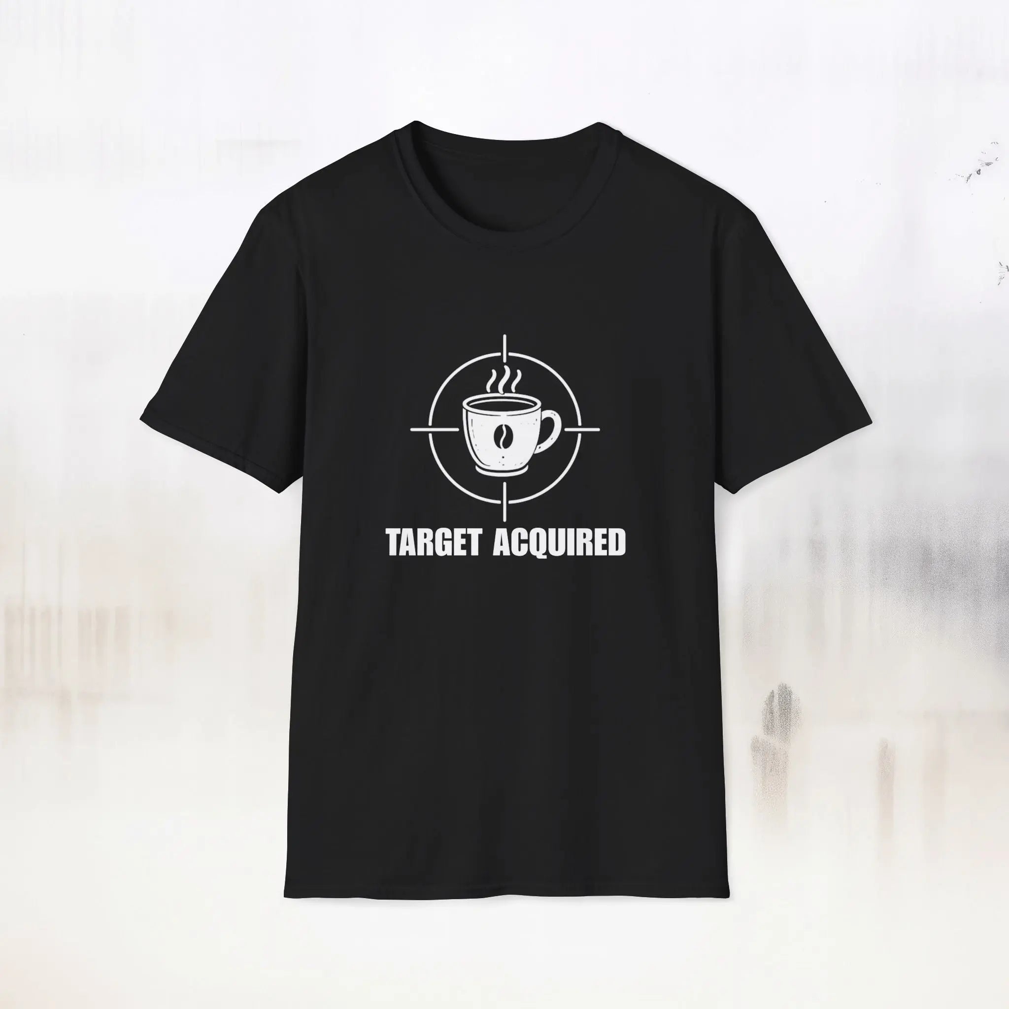 Coffee Target Acquired T-Shirt Printify