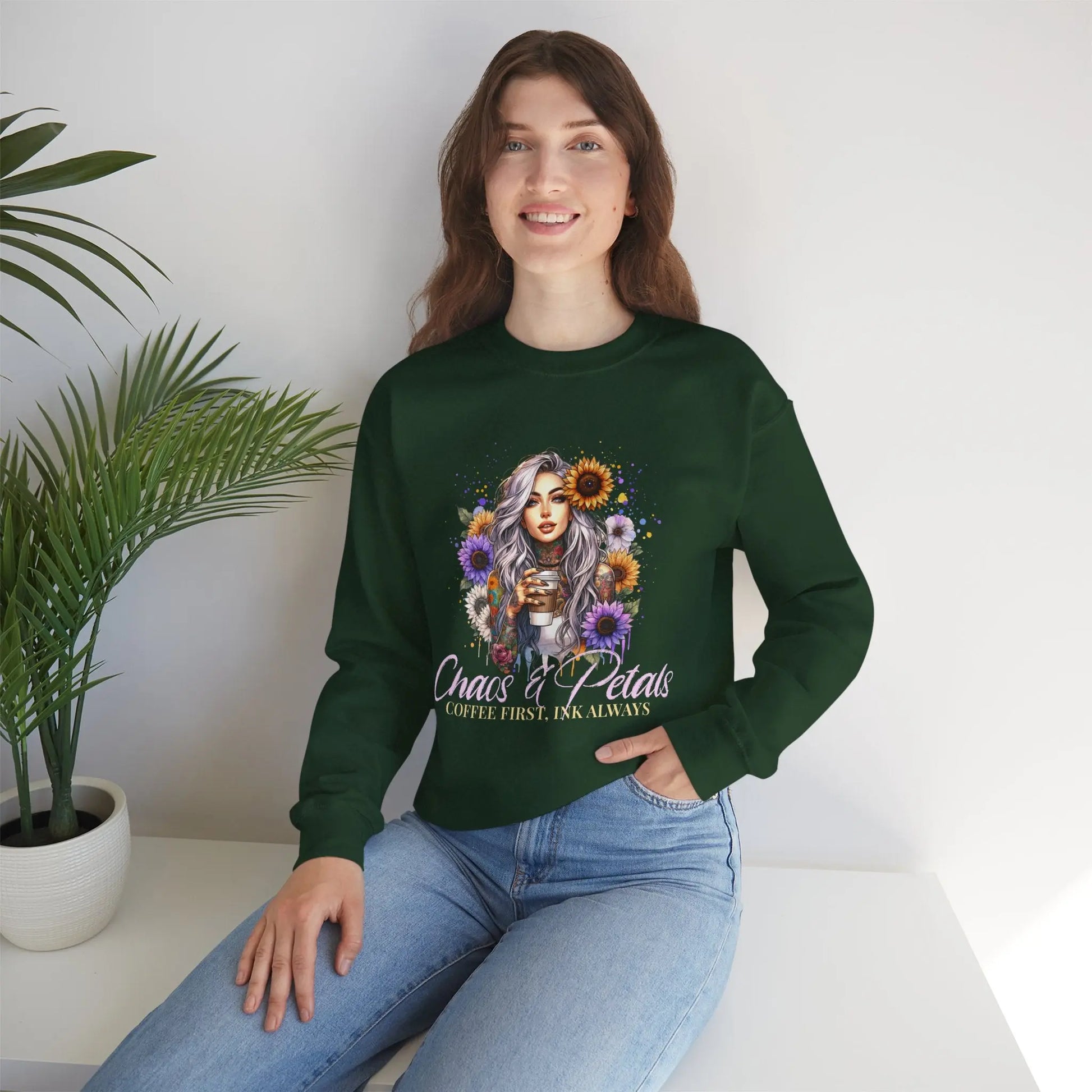 Chaos & Petals Sweatshirt Printify