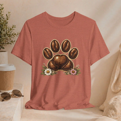 Coffee Paw T-Shirt Printify