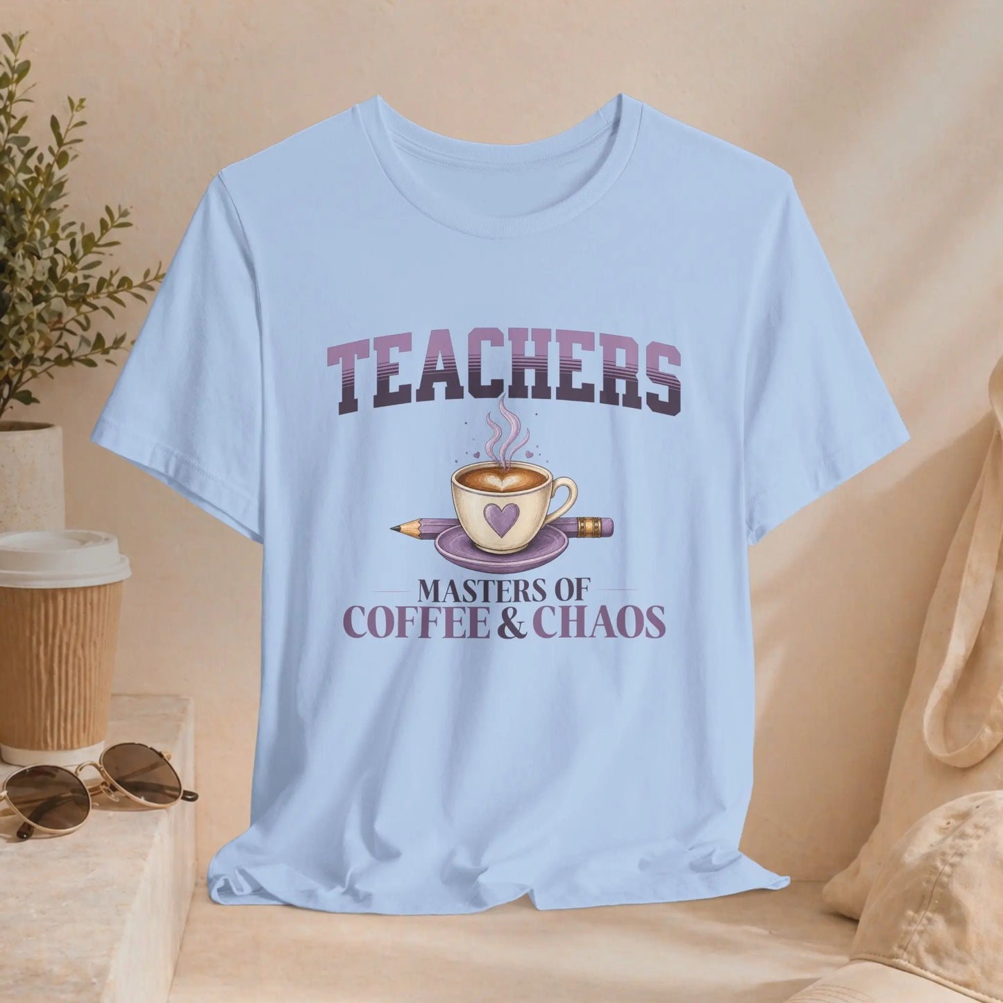 Teachers "Masters of Coffee & Chaos" Tee Printify
