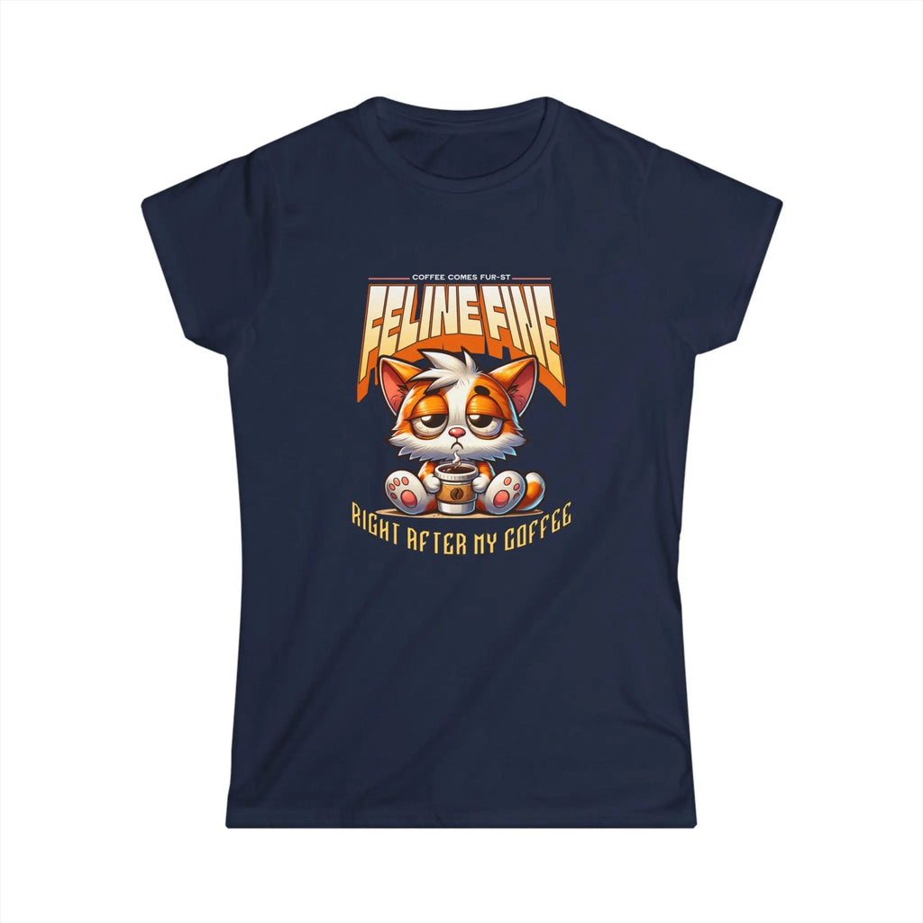 I'm Feline Fine Tshirt - After This Coffee Printify