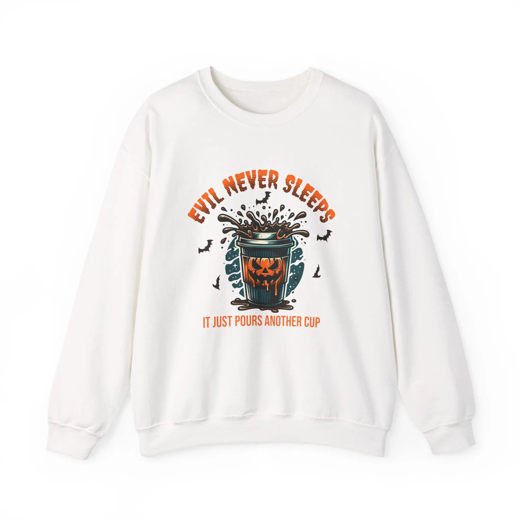 Evil Never Sleeps Sweatshirt Printify