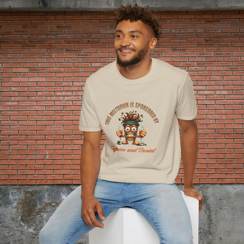 Caffeine and Denial T-Shirt Printify
